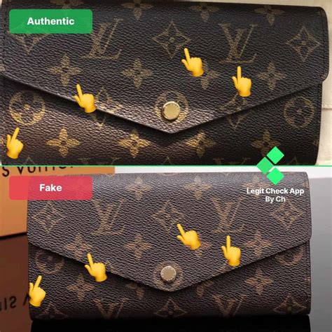 louis vuitton long wallet real vs fake|louis vuitton wallet authenticity check.